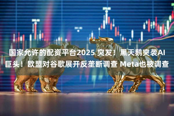 国家允许的配资平台2025 突发！黑天鹅突袭AI巨头！欧盟对谷歌展开反垄断调查 Meta也被调查